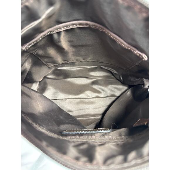 Fossil Signature Print Vintage Canvas, Fabric Crossbody Bag, Deep Red - Picture 8 of 14